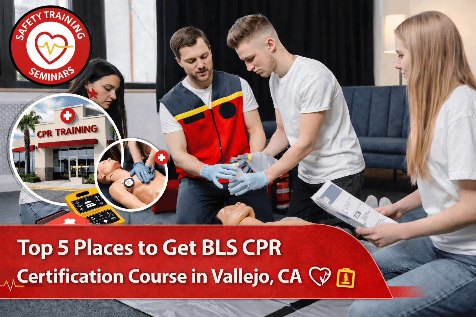 Top 5 Places to Find BLS CPR Certification Course in Vallejo