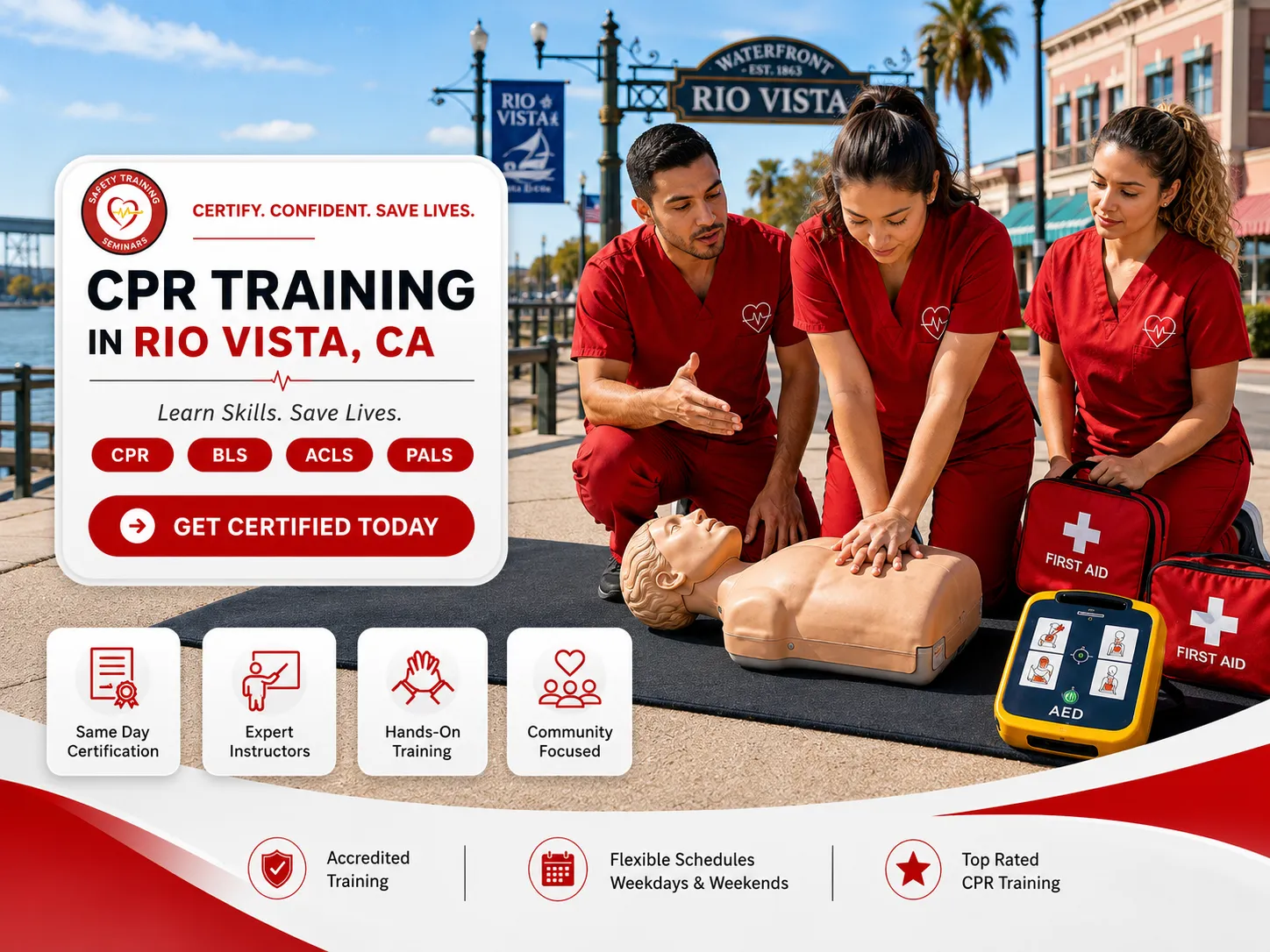 CPR & first aid course for community members in Rio Vista, CA