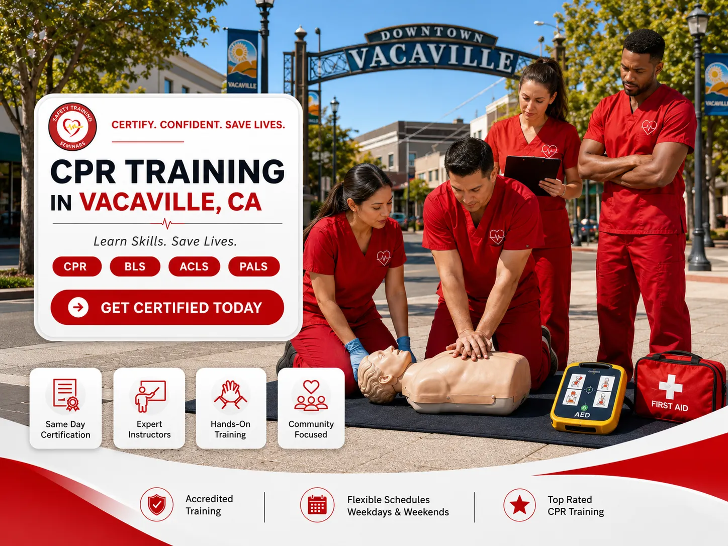 CPR BLS, ACLS & PALS Certification Classes in Vacaville, CA