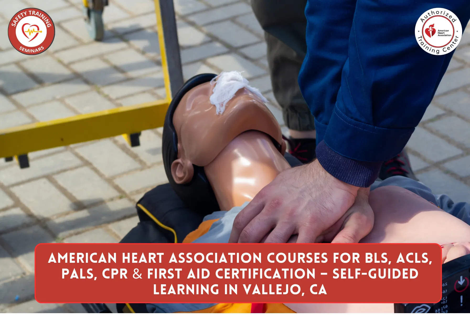 American Heart Association Courses for BLS, ACLS, PALS, CPR & First Aid Certification – Self-Guided Learning in Vallejo, CA